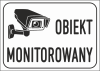 Tabliczka obiekt monitorowany 42/29,7cm